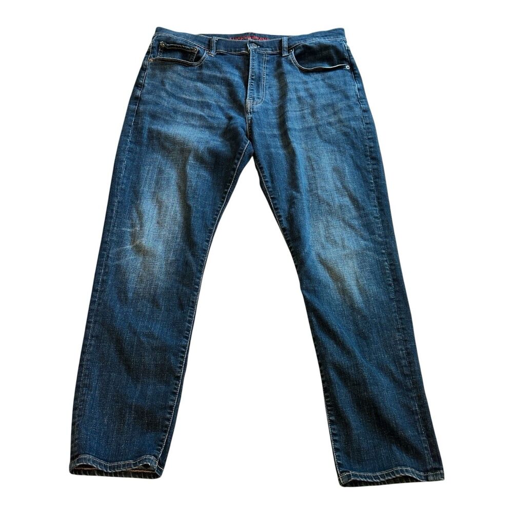 Lucky Brand 412 Athletic Slim Men's Jeans Size 36x32 Dark Wash Denim Stretch